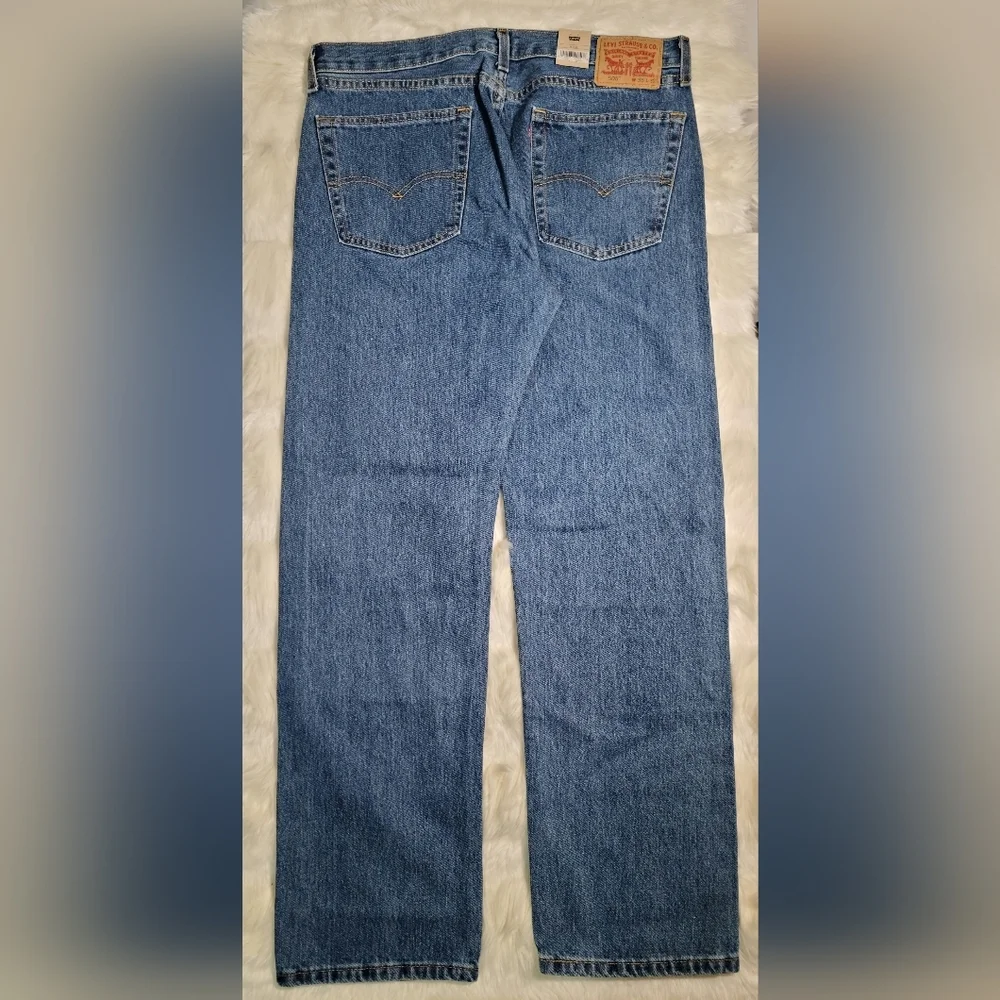 Levi's 505 Regular Blue Jeans Men 36x32 NEW